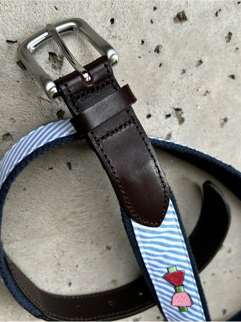 Vineyard Vines Kentucky Derby bow tie belt